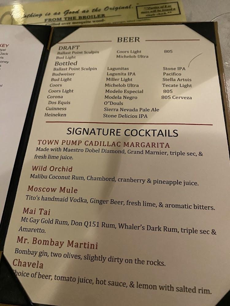 Town Pump Steakhouse Menu image 3